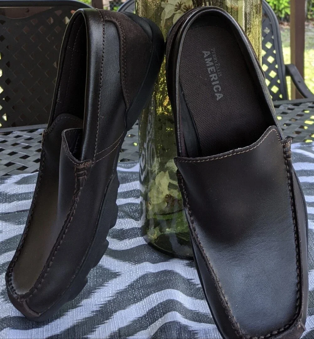 Men's Brown Slip-On Loafers -